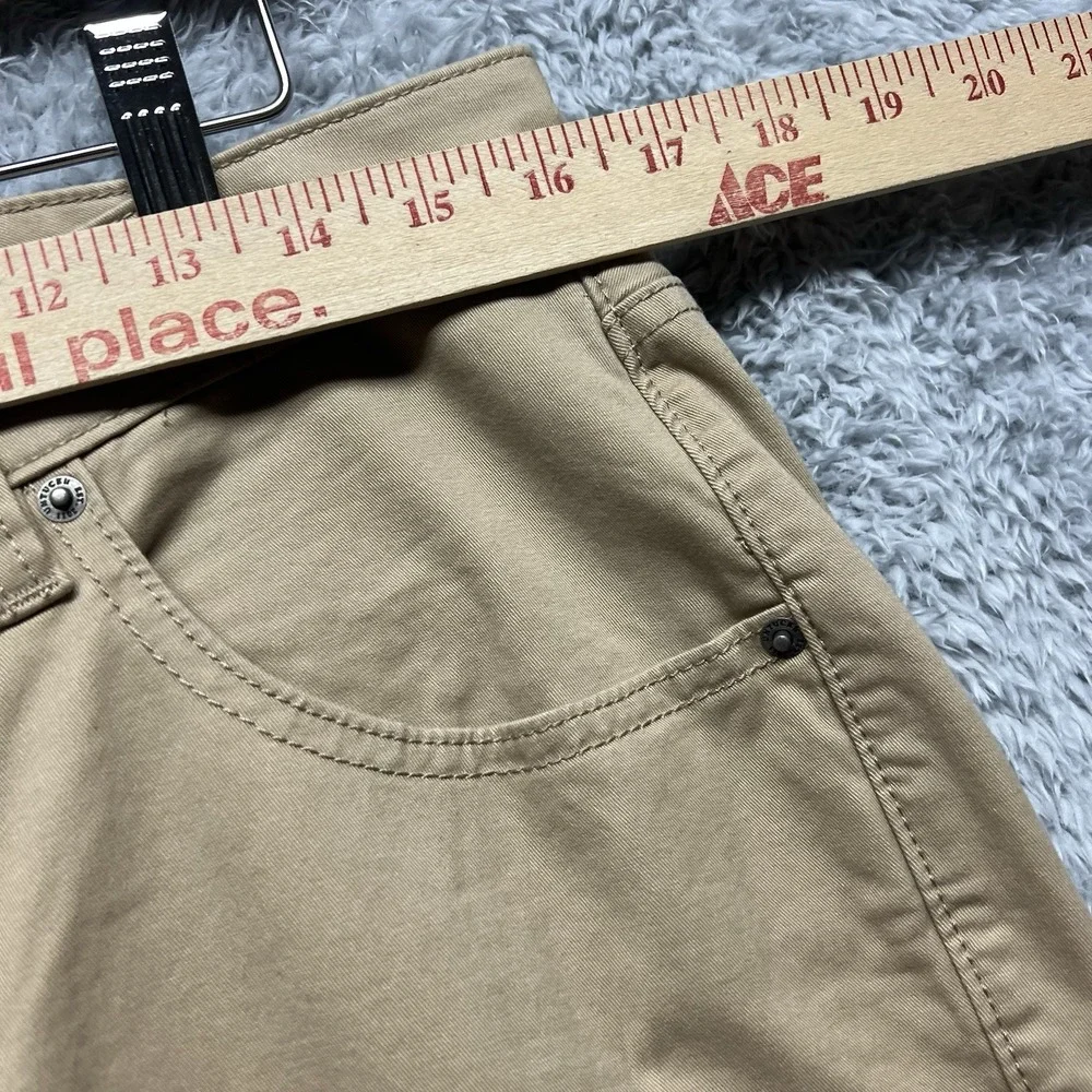 Untuckit 5 Pocket Chino Pants Men 32x30 Tan Don Santiago Tech Straight Fit Chino